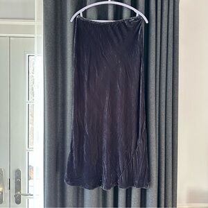 Cut Loose Purple Velvet Maxi Skirt Small